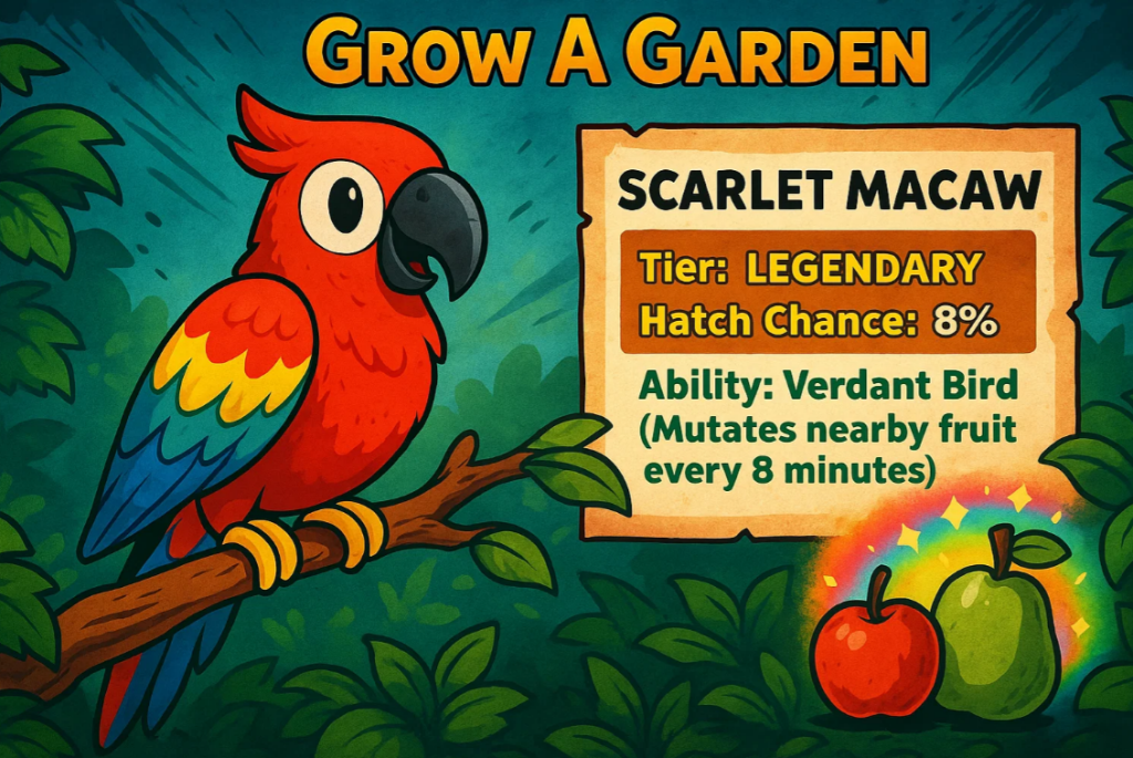 How to Get Scarlet Macaw in Grow a Garden – Medisun