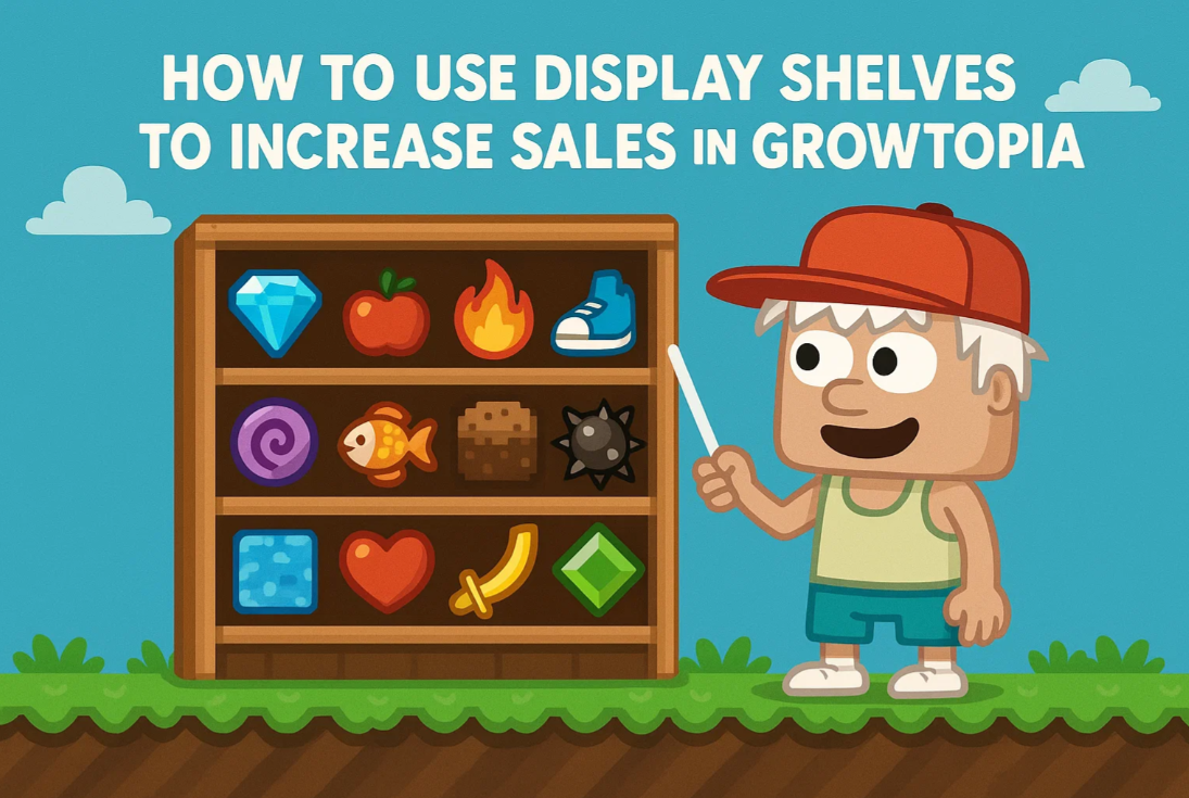 How to Use Display Shelves to Increase Sales in Growtopia