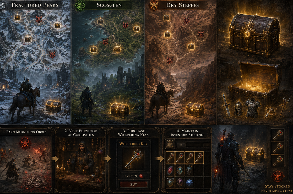Diablo 4 Silent Chest Locations and Fast Whispering Key Farming Guide