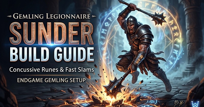 PoE 2 Sunder Gemling Build Guide: Concussive Runes and Fast Slams